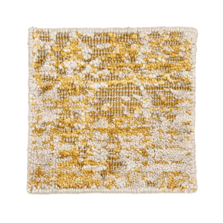 Modern Hand-Knotted Living Room Carpet in Bamboo Silk and Cotton - Buba Viadurini
