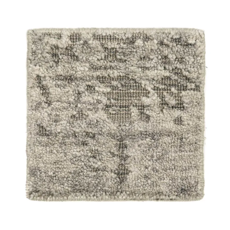 Modern Hand-Knotted Living Room Carpet in Bamboo Silk and Cotton - Buba Viadurini