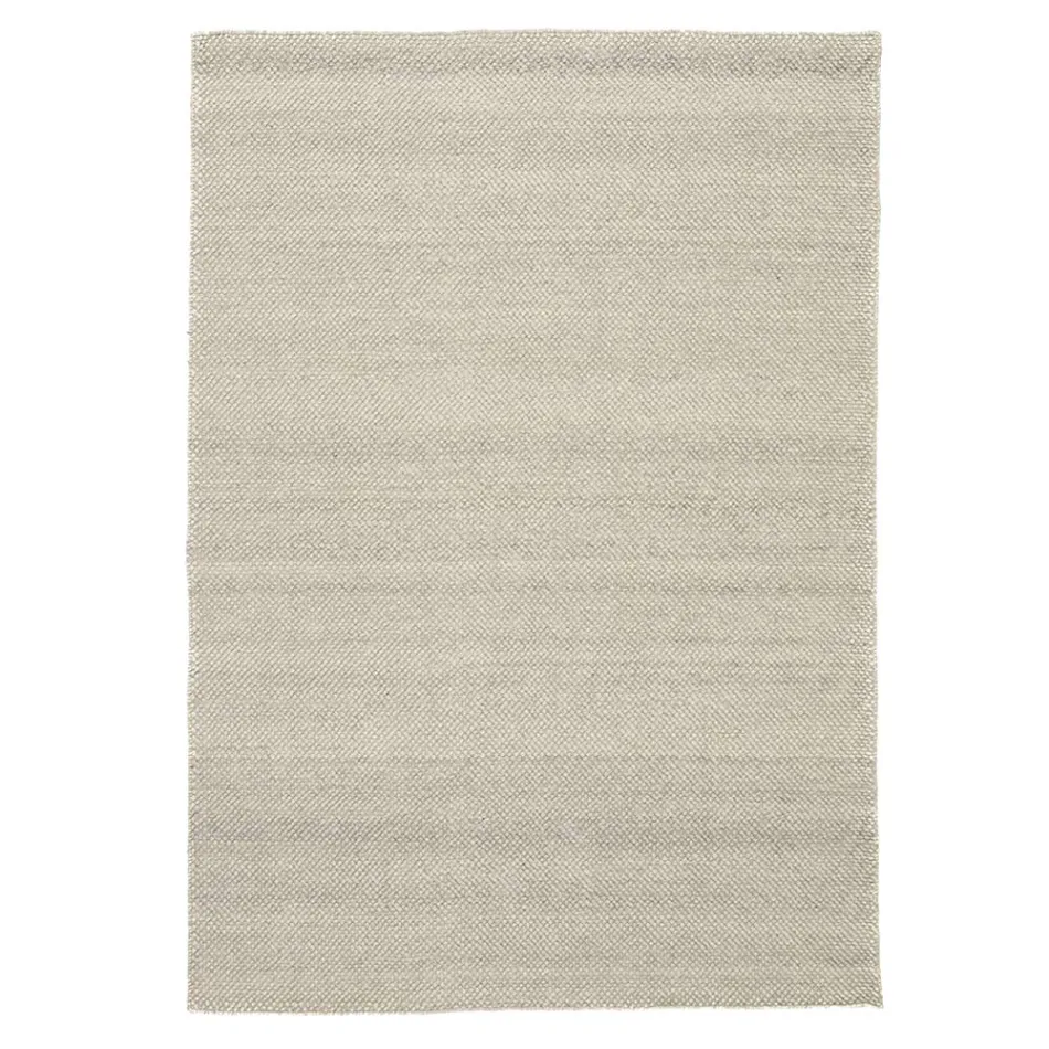 Modern living room carpet in hand-woven polyester and cotton - Soledad Viadurini