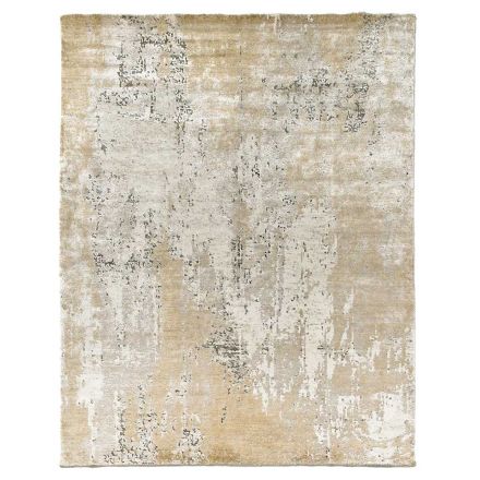 Modern Elegant Design Living Room Carpet in Bamboo Silk and Wool - Pasha Viadurini