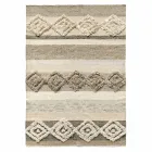 Rectangular Carpet in Wool, Cotton and Viscose for Modern Living Room - Zorro Viadurini