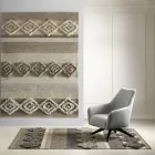 Rectangular Carpet in Wool, Cotton and Viscose for Modern Living Room - Zorro Viadurini
