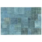 Artisan Patchwork Living Room Carpet Hand Knotted in Türkiye - Raimund Viadurini