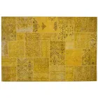 Artisan Patchwork Living Room Carpet Hand Knotted in Türkiye - Raimund Viadurini