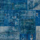 Artisan Patchwork Living Room Carpet Hand Knotted in Türkiye - Raimund Viadurini