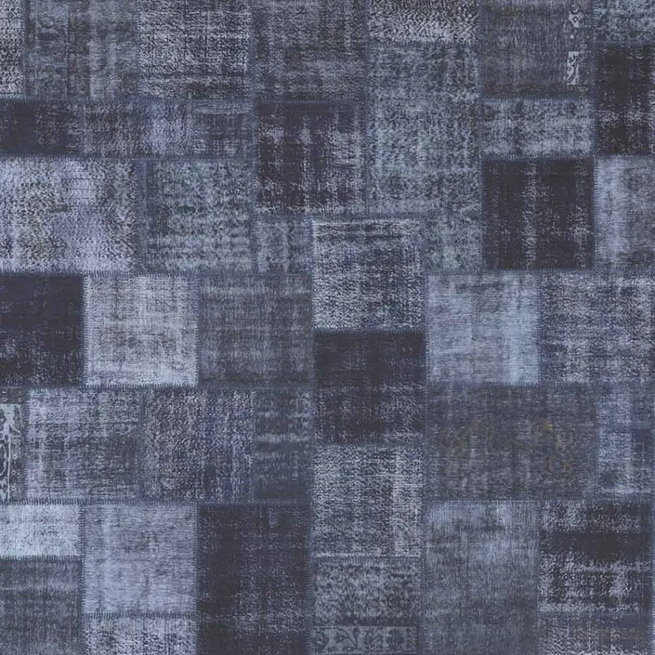 Artisan Patchwork Living Room Carpet Hand Knotted in Türkiye - Raimund Viadurini