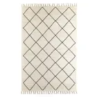 Modern Living Room Carpet with Geometric Pattern in Wool and Cotton - Metria Viadurini