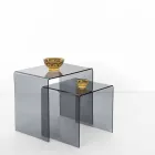 Design tables in colored plexiglass produced in Italy, Spinoso Viadurini