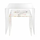 Design tables in colored plexiglass produced in Italy, Spinoso Viadurini