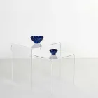 Design tables in colored plexiglass produced in Italy, Spinoso Viadurini