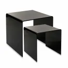 Design tables in colored plexiglass produced in Italy, Spinoso Viadurini