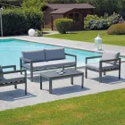 100x55 cm Garden Table in Aluminum with Different Finishes - Mickey Mouse Viadurini