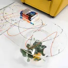 Modern plexiglass bridge table made in Italy, Bolly Viadurini