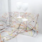 Modern bridge table in plexiglass made in Italy, Bolly Viadurini