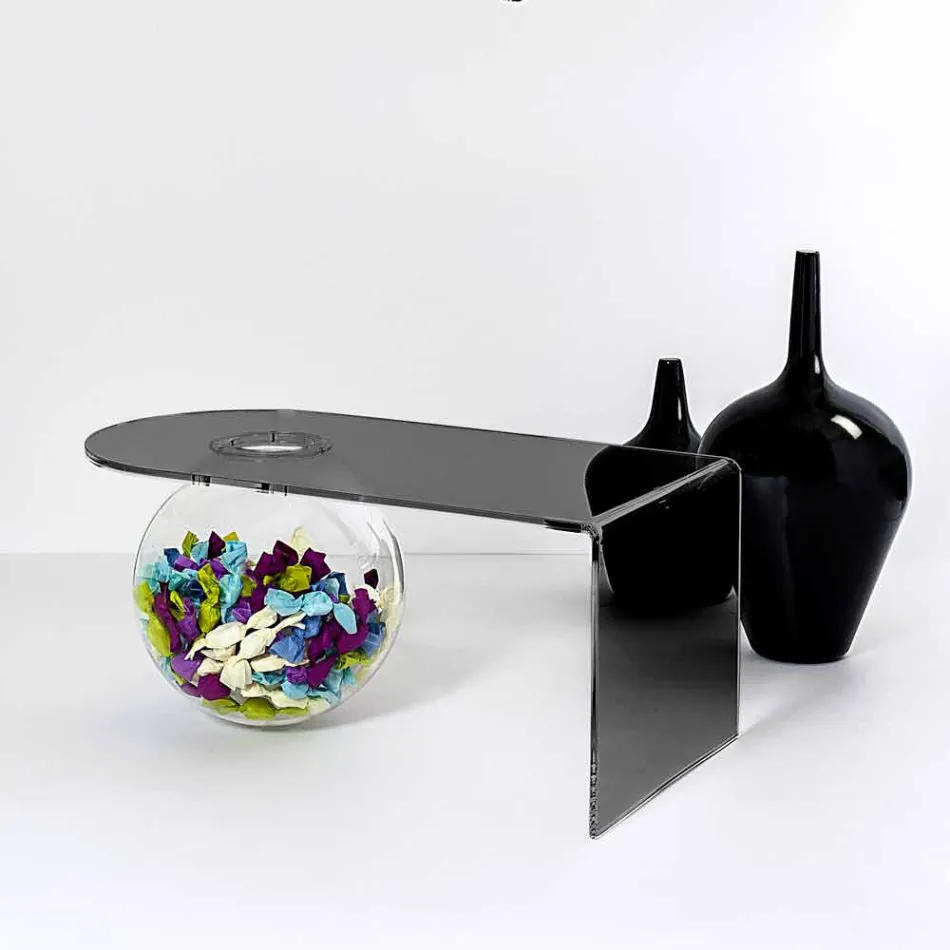 Modern plexiglass bridge table made in Italy, Bolly Viadurini