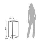 High Coffee Table in Steel - Osmio Viadurini