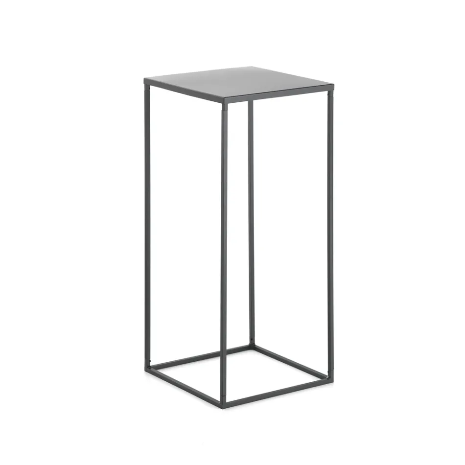 High Coffee Table in Steel - Osmio Viadurini