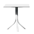 Outdoor Bar Table with 3 Reclining Aluminum Legs in 2 Finishes - Filomena Viadurini