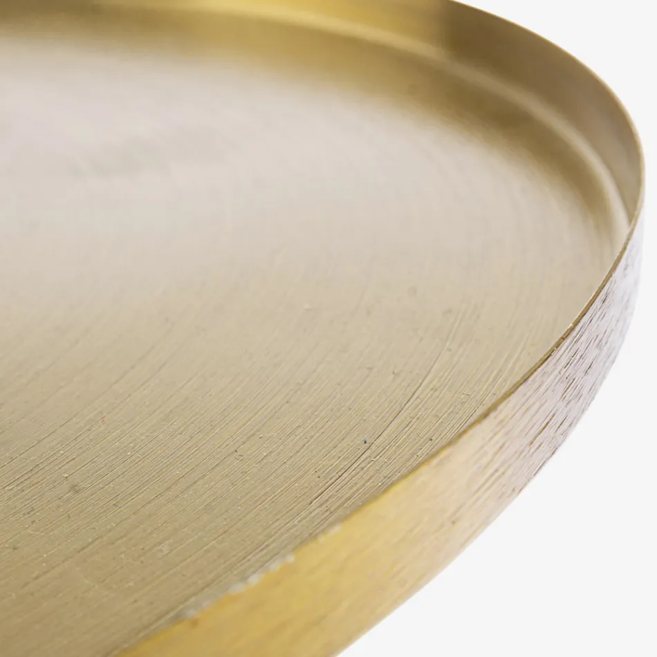 Design Coffee Table in Brass Plated Steel - Kakta Viadurini