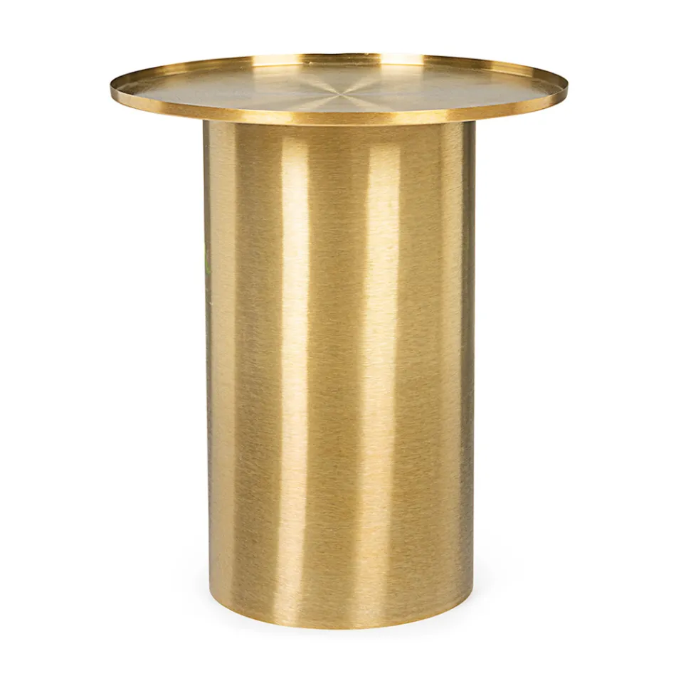 Design Coffee Table in Brass Plated Steel - Kakta Viadurini