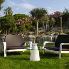 Slide Peak low table (H50) polyethylene and glass made in Italy Viadurini