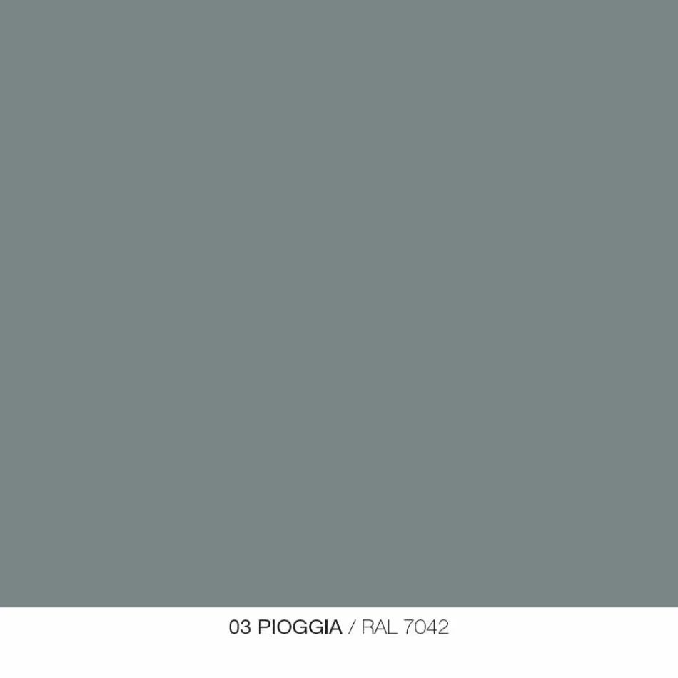 Low Table for Outdoor Living Room in Round Colored Metal - Stephane Viadurini