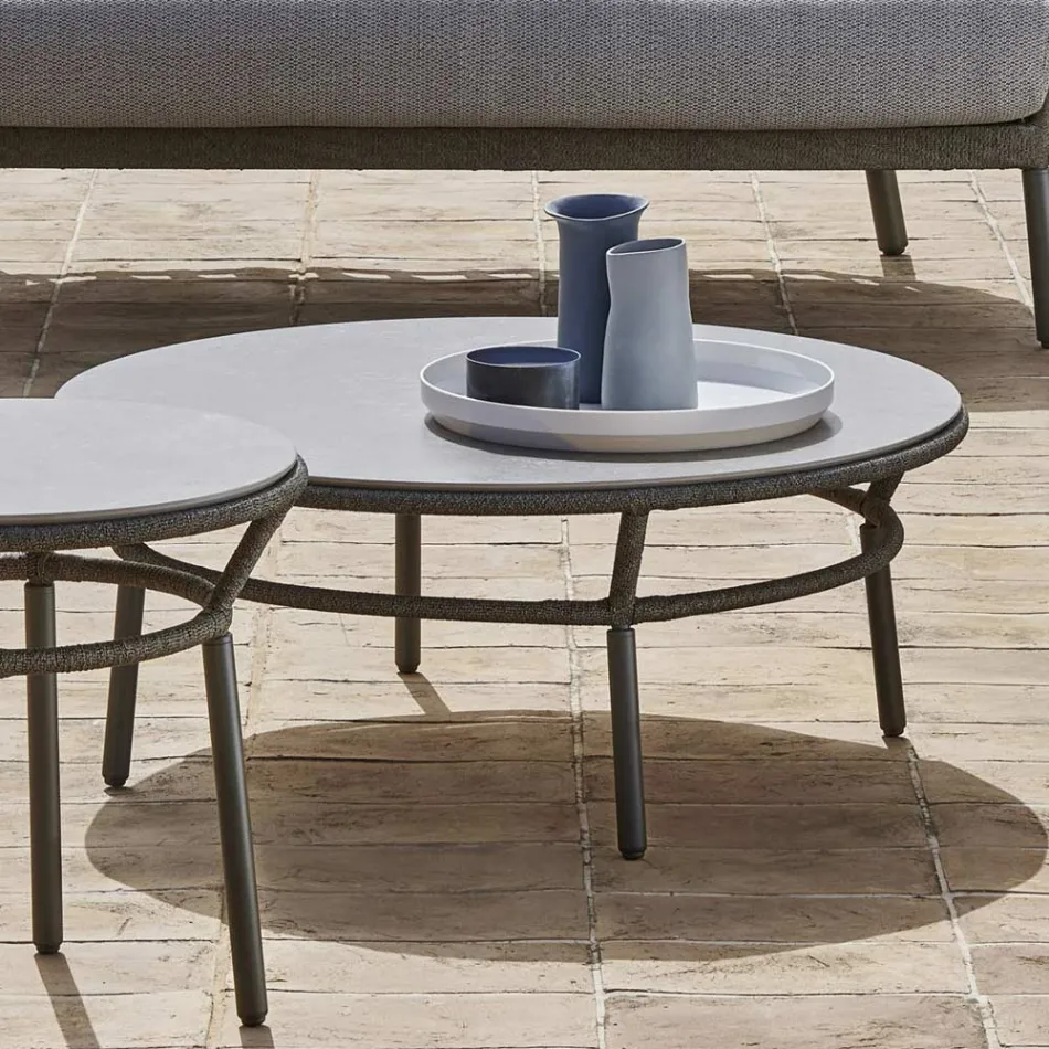 Low Table Top Hpl or Ceramic Made in Italy - Emmacross by Varaschin Viadurini