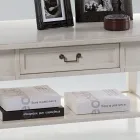 Coffee table with drawer and shelf in patinated wood Made in Italy - Tuoni Viadurini