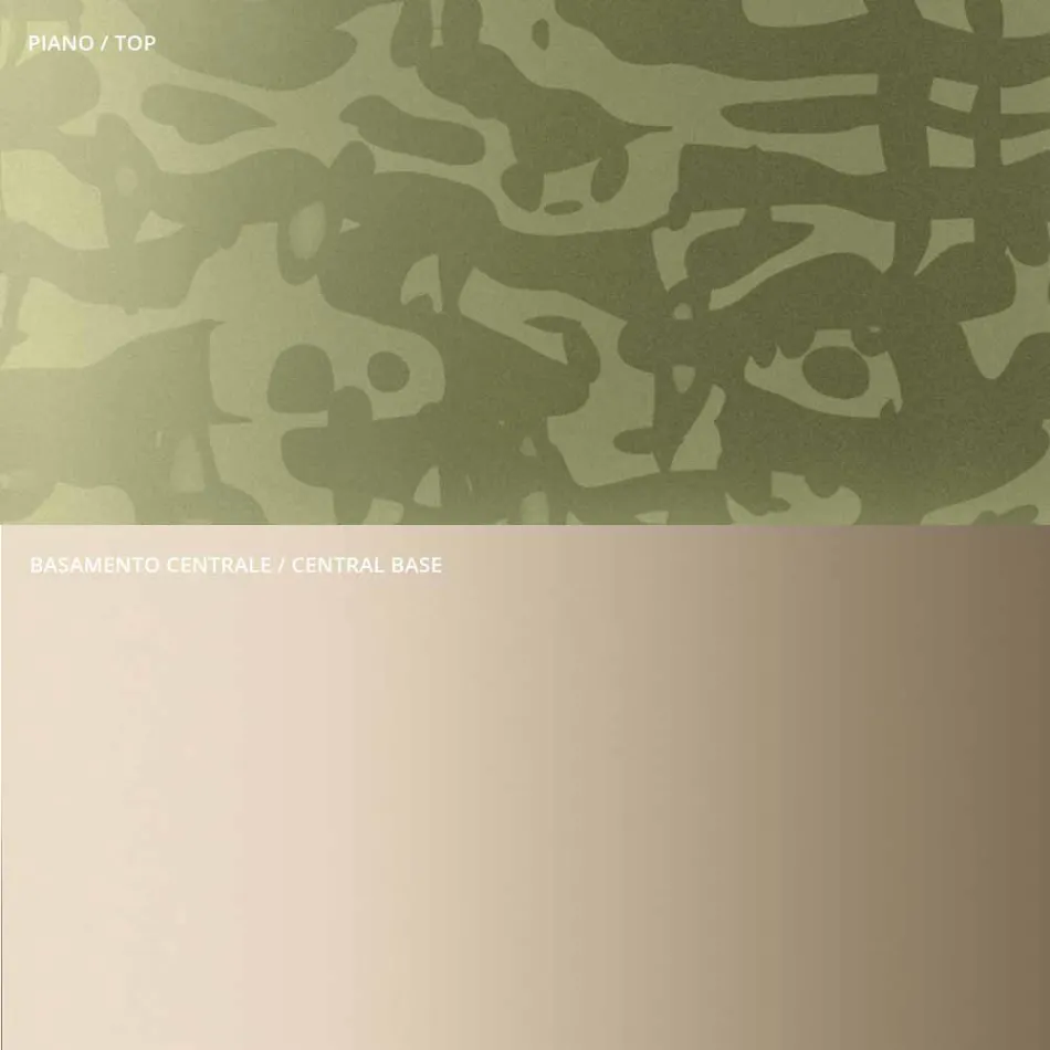 Coffee Table with Square Glass or Metal Top Made in Italy - Anakin Viadurini