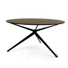 Coffee Table with Round Top Made in Stoneware Made in Italy - Siste Viadurini