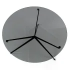 Coffee Table with Round Top Made in Glass Made in Italy - Siste Viadurini