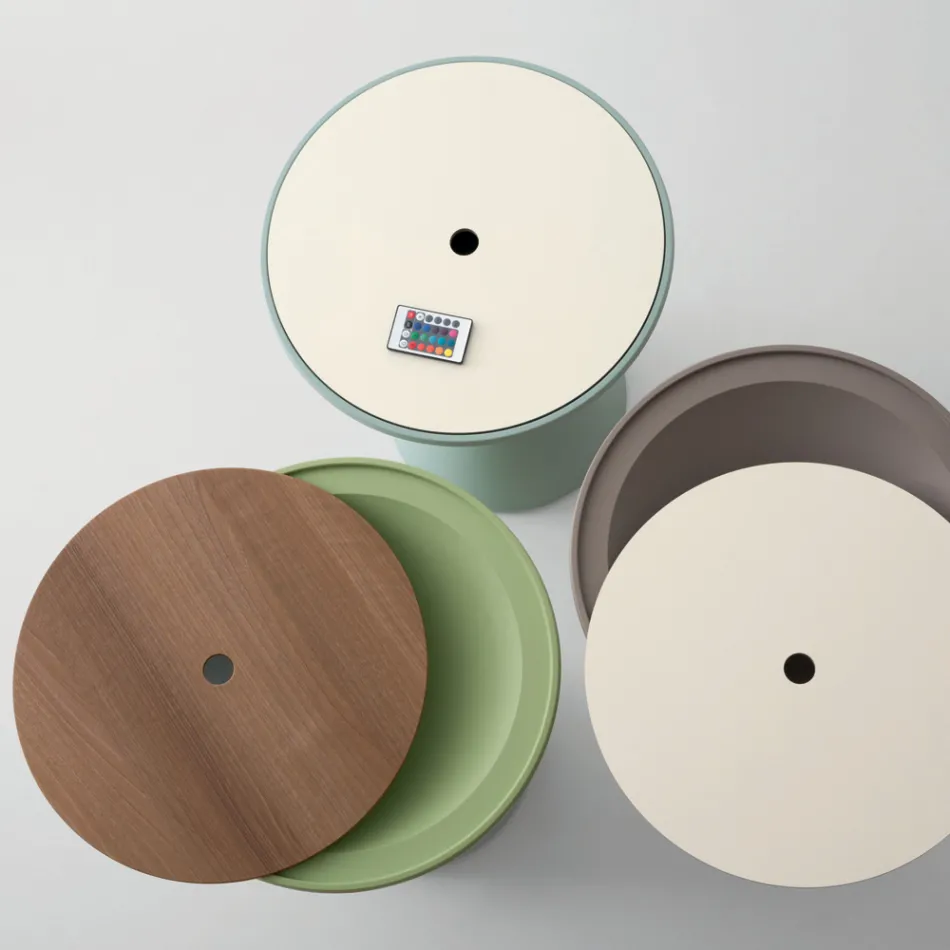 Coffee Table Container for Living Room in Polyethylene Made in Italy - Acuto Viadurini