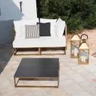 Square Design Outdoor Side Table 2 Dimensions 3 Finishes - Julie Viadurini