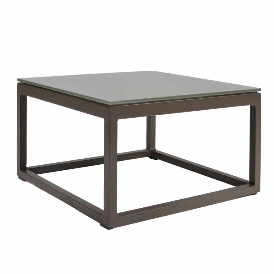 Square Design Outdoor Side Table 2 Dimensions 3 Finishes - Julie Viadurini