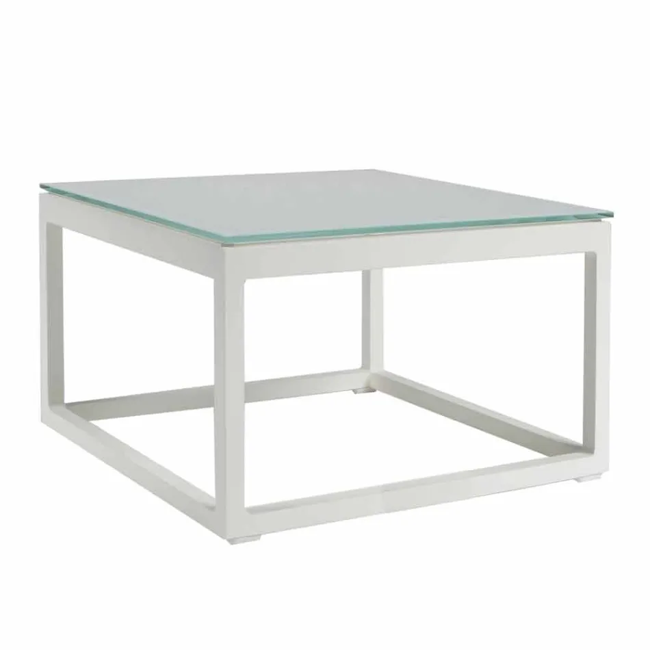 Square Design Outdoor Side Table 2 Dimensions 3 Finishes - Julie Viadurini