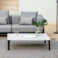 Garden Coffee Table in Aluminum and Stoneware Top 7 Finishes - Filomena