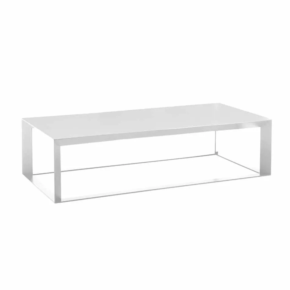 Coffee Table for Living Room in Colored Steel, Modern Design - Josyane Viadurini