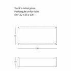 Coffee Table for Living Room in Colored Steel, Modern Design - Josyane Viadurini