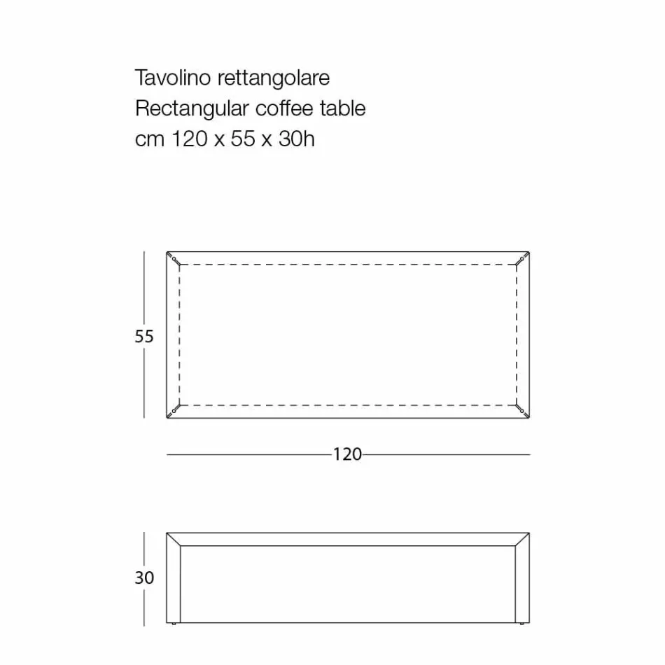 Coffee Table for Living Room in Colored Steel, Modern Design - Josyane Viadurini