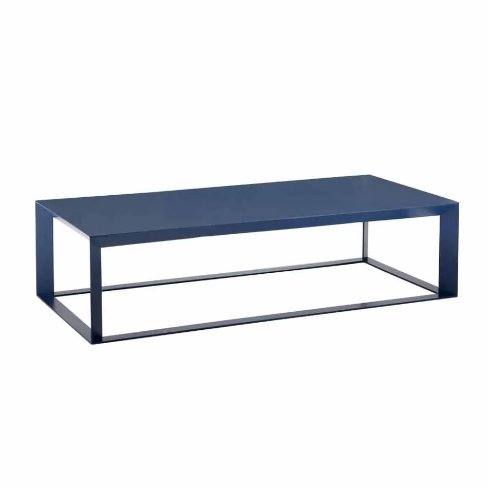 Coffee Table for Living Room in Colored Steel, Modern Design - Josyane Viadurini