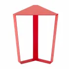 Coffee Table in Colored Metal of Modern Italian Design - Yasmine Viadurini