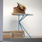 Round Metal Coffee Table, Design in Various Colors and 2 Sizes - Olesya Viadurini