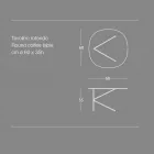 Round Metal Coffee Table, Design in Various Colors and 2 Sizes - Olesya Viadurini