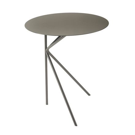 Round Metal Coffee Table, Design in Various Colors and 2 Sizes - Olesya Viadurini