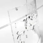 Coffee Table in Smoked or Transparent Plexiglass with Decorated Base - Crassus Viadurini