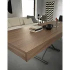Modern Transformable Coffee Table in Wood and Metal Made in Italy - Fabio Viadurini