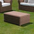 Garden Coffee Table in Woven Synthetic Rattan - Yves Viadurini