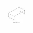 Rectangular Coffee Table in Extralight Glass Made in Italy - Nodino Viadurini