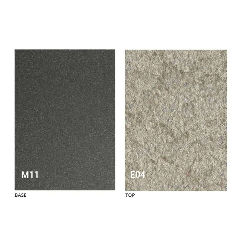 Transformable Coffee Table with Mortar Effect Top Made in Italy - Romantic Viadurini