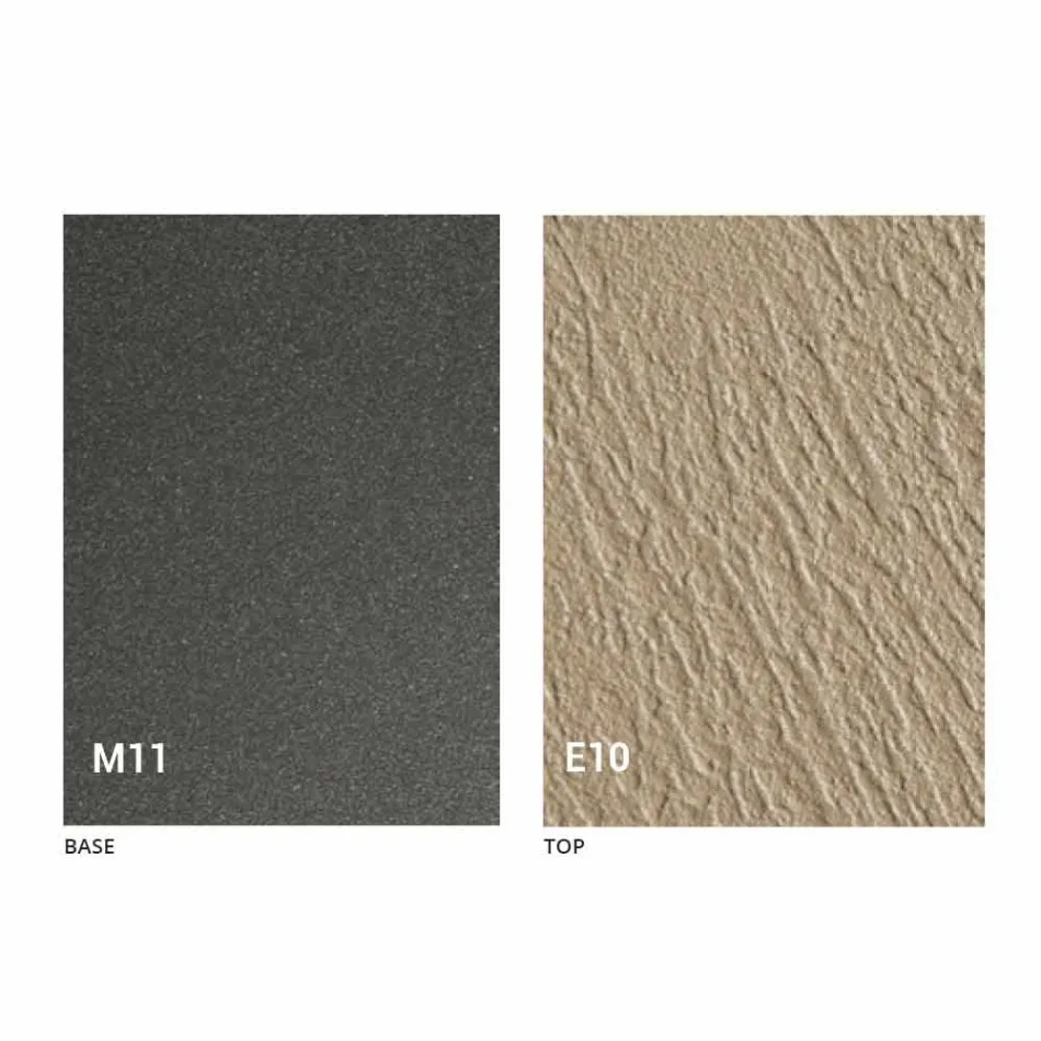 Transformable Coffee Table with Mortar Effect Top Made in Italy - Romantic Viadurini